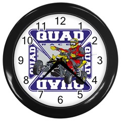 Quad Racer Wall Clock (black) by MegaSportsFan