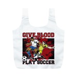 Give Blood Play Soccer Full Print Recycle Bag (M) Back