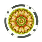 Red Green Apples Mandala Poker Chip Back