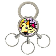 Fighting The Fog 3-ring Key Chain by FunWithFibro