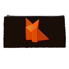 Dark Cute Origami Fox Pencil Case by CreaturesStore