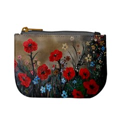 Poppy Garden Coin Change Purse by rokinronda