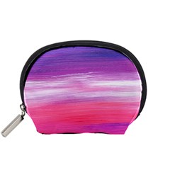 Abstract In Pink & Purple Accessories Pouch (small) by StuffOrSomething