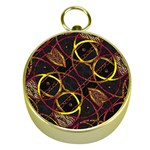 Luxury Futuristic Ornament Gold Compass Front