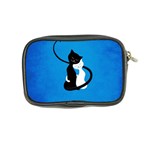 Blue White And Black Cats In Love Coin Purse Back