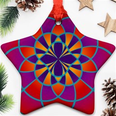 Mandala Star Ornament by SaraThePixelPixie