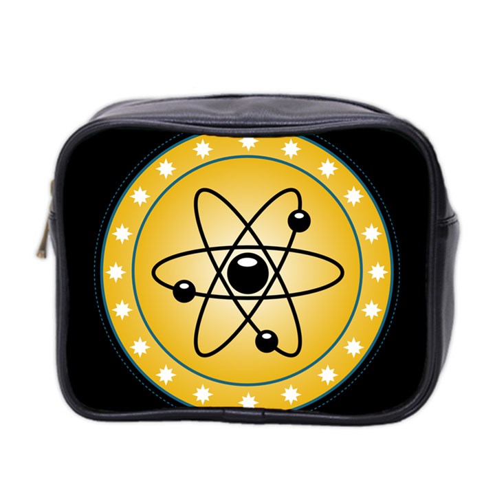 Atom Symbol Mini Travel Toiletry Bag (Two Sides)