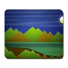 Landscape  Illustration Large Mouse Pad (rectangle) by dflcprints