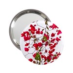 Red Petals Handbag Mirror (2.25 ) Front