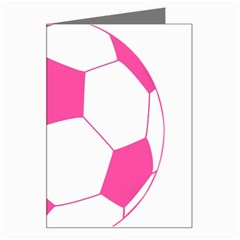 Soccer Ball Pink Greeting Card by Designsbyalex