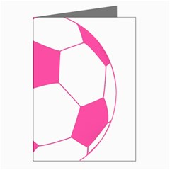 Soccer Ball Pink Greeting Card (8 Pack) by Designsbyalex