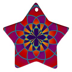 Mandala Star Ornament (two Sides) by SaraThePixelPixie