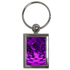 Abstract In Purple Key Chain (rectangle) by FunWithFibro