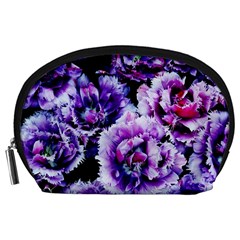 Purple Wildflowers Of Hope Accessories Pouch (large) by FunWithFibro