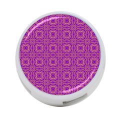 Purple Moroccan Pattern 4-port Usb Hub (two Sides) by SaraThePixelPixie