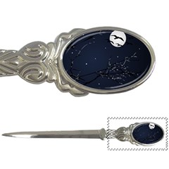 Night Birds And Full Moon Letter Opener by dflcprints