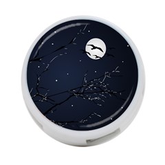 Night Birds And Full Moon 4-port Usb Hub (one Side) by dflcprints