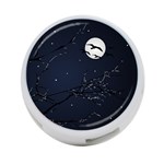 Night Birds and Full Moon 4-Port USB Hub (One Side) Front