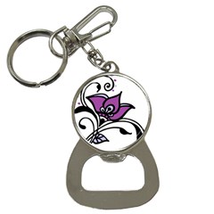 Awareness Flower Bottle Opener Key Chain by FunWithFibro