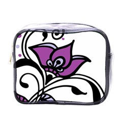 Awareness Flower Mini Travel Toiletry Bag (one Side) by FunWithFibro