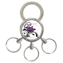 2015 Awareness Day 3-ring Key Chain by FunWithFibro