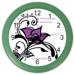 2015 Awareness Day Wall Clock (color) by FunWithFibro