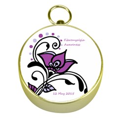 2015 Awareness Day Gold Compass by FunWithFibro