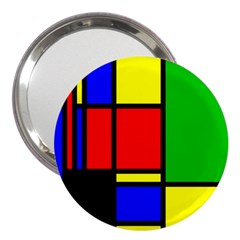 Mondrian 3  Handbag Mirror by Siebenhuehner