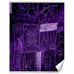 Pretty Purple Patchwork Canvas 18  X 24  (unframed) by FunWithFibro