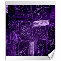 Pretty Purple Patchwork Canvas 20  X 24  (unframed) by FunWithFibro