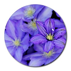 Purple Wildflowers For Fms 8  Mouse Pad (round) by FunWithFibro