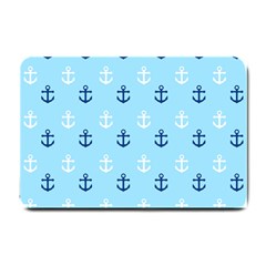 Anchors In Blue And White Small Door Mat by StuffOrSomething