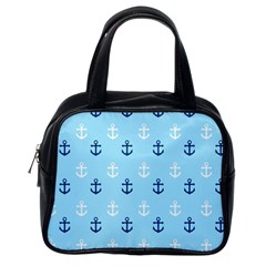 Anchors In Blue And White Classic Handbag (one Side) by StuffOrSomething