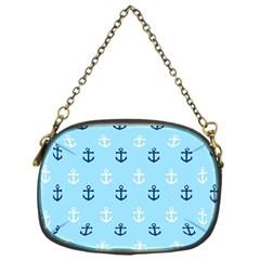 Anchors In Blue And White Chain Purse (one Side) by StuffOrSomething