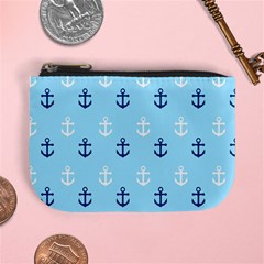 Anchors In Blue And White Coin Change Purse by StuffOrSomething