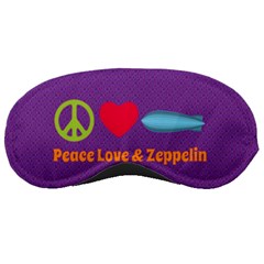 Peace Love & Zeppelin Sleeping Mask by SaraThePixelPixie