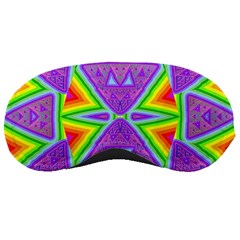 Trippy Rainbow Triangles Sleeping Mask by SaraThePixelPixie