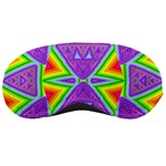 Trippy Rainbow Triangles Sleeping Mask Front