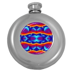 Planet Something Hip Flask (round) by SaraThePixelPixie