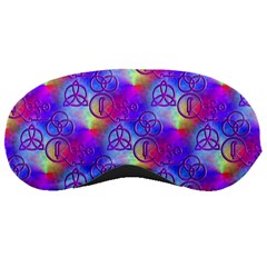 Rainbow Led Zeppelin Symbols Sleeping Mask by SaraThePixelPixie