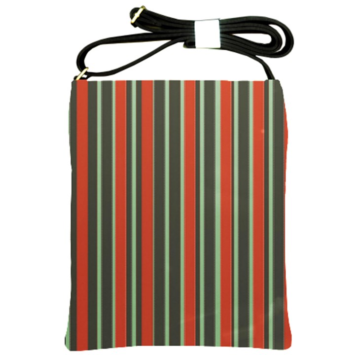 Festive Stripe Shoulder Sling Bag