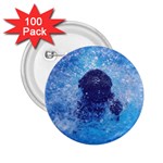 French Bulldog Swimming 2.25  Button (100 pack) Front