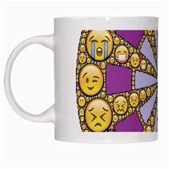 Circle Of Emotions White Coffee Mug by FunWithFibro