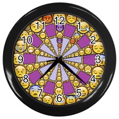 Circle Of Emotions Wall Clock (black) by FunWithFibro