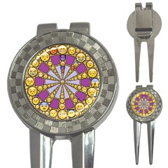 Circle Of Emotions Golf Pitchfork & Ball Marker by FunWithFibro