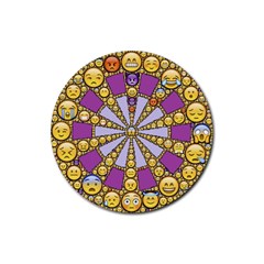 Circle Of Emotions Drink Coaster (round) by FunWithFibro