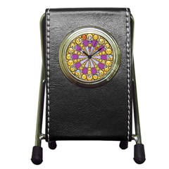 Circle Of Emotions Stationery Holder Clock by FunWithFibro