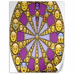 Circle Of Emotions Canvas 12  X 16  (unframed) by FunWithFibro