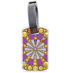 Circle Of Emotions Luggage Tag (two Sides) by FunWithFibro