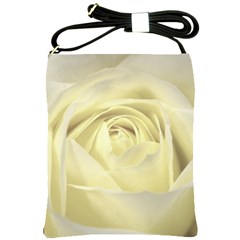  Cream Rose Shoulder Sling Bag by Colorfulart23